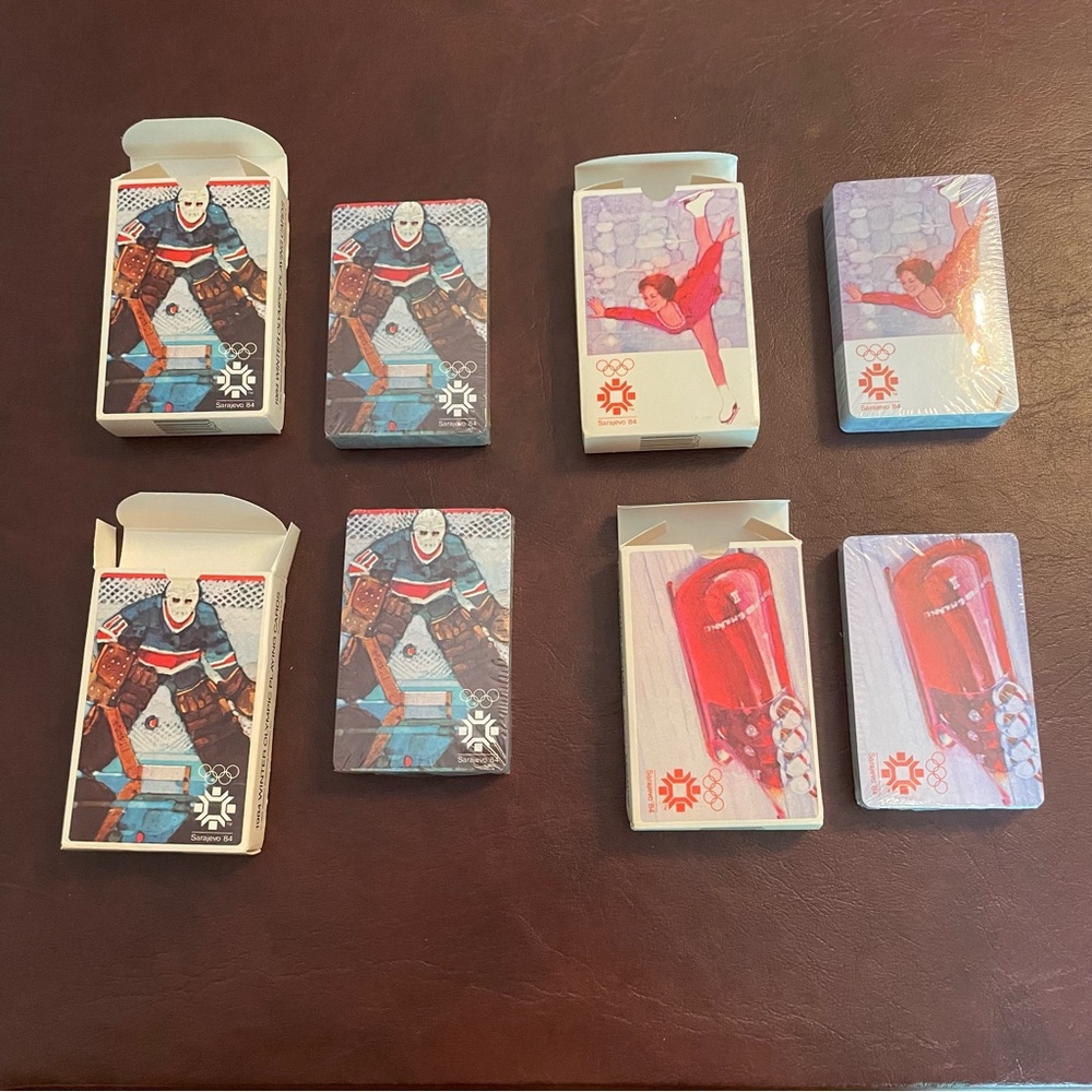 Vintage 1984 Winter Olympic Playing Cards - sealed